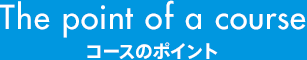 コースのポイント